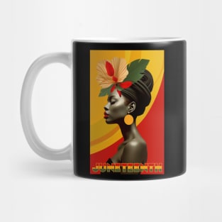 Juneteenth Queen with a Earring Mug